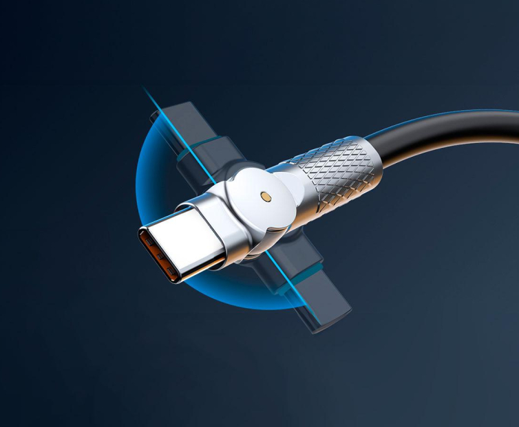 CABLE USB C GIRATORIO 180º - NETMAK