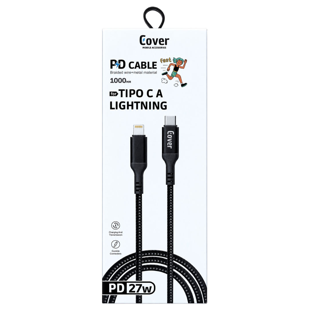 CABLE TIPO C A LIGHTNING COVER® BW17