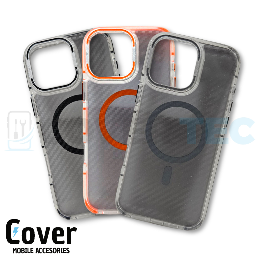 FUNDA HYBRID DE CARBONO CON MAGSAFE DE IPHONE COVER®