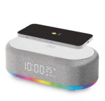 RELOJ DESPERTADOR CON PARLANTE + CARGA INALAMBRICA NETMAK