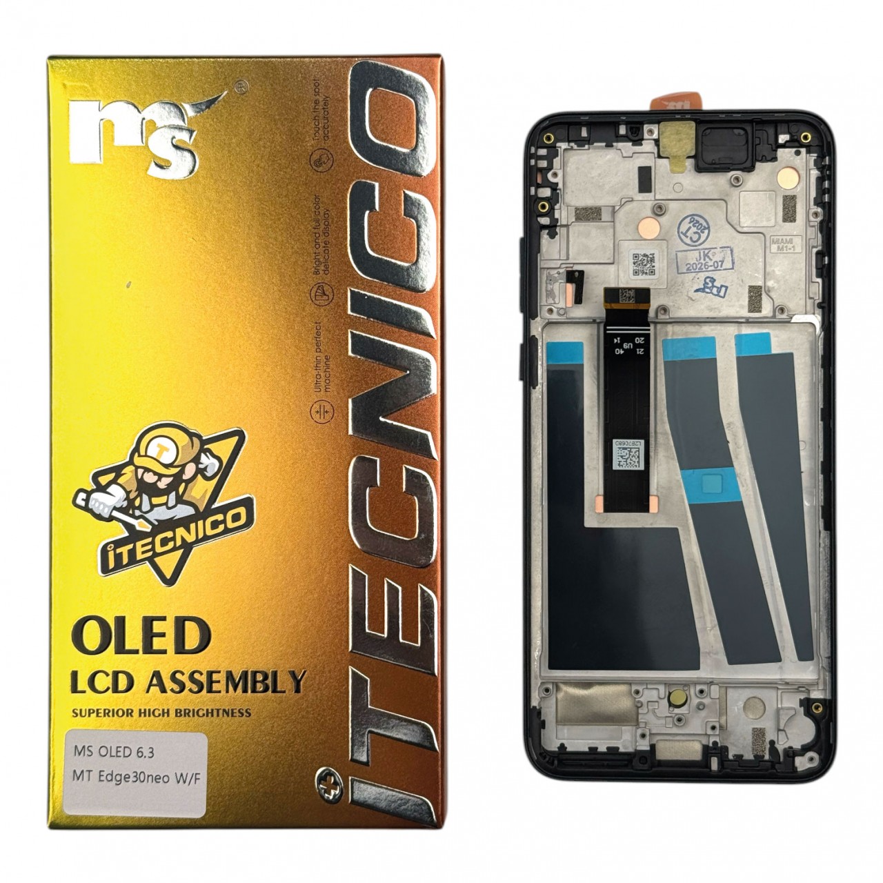 MODULO MOTOROLA EDGE 30 NEO OLED CON MARCO - CROWN / ITECNICO