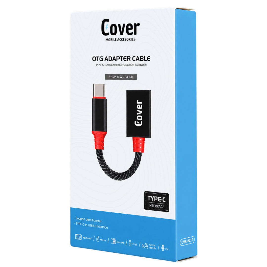 ADAPTADOR OTG USB-A A TIPO C COVER®CVR-BZ12