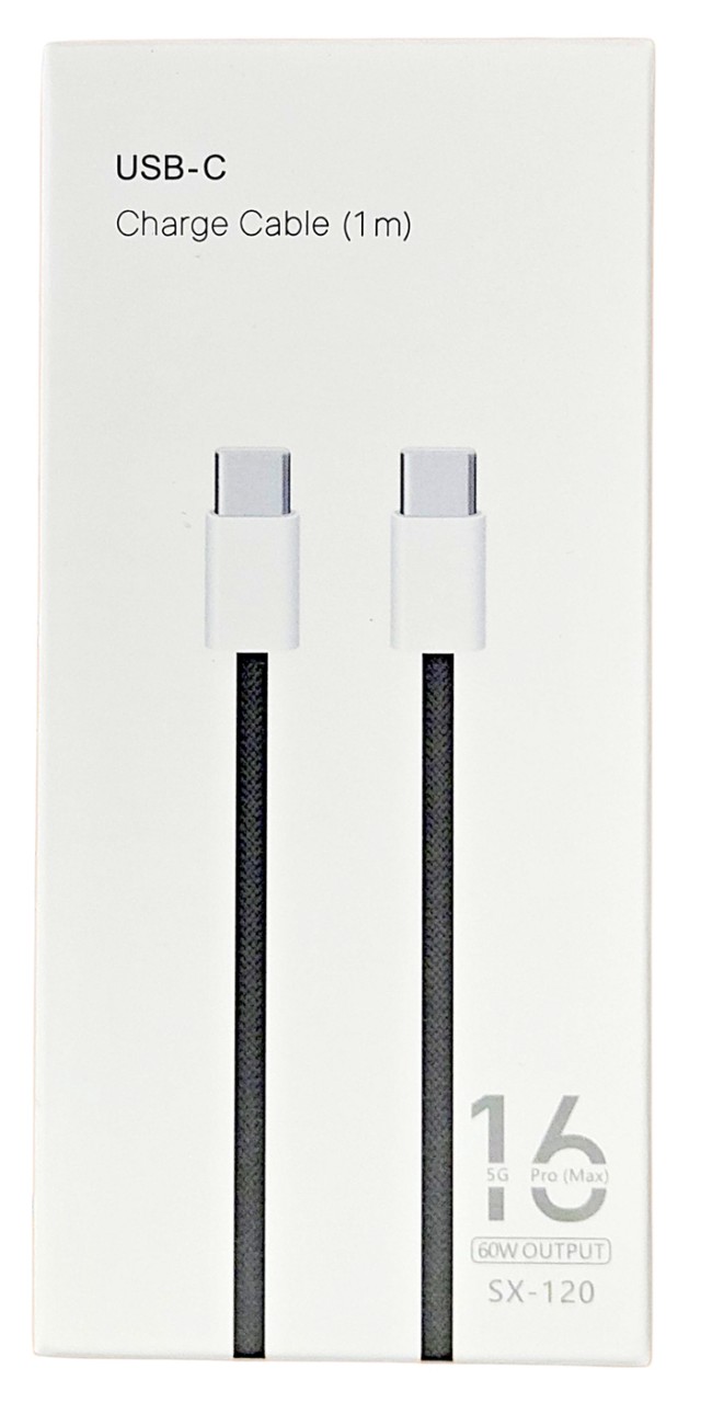CABLE TIPO C A TIPO C 60W IPHONE 16 SERIES