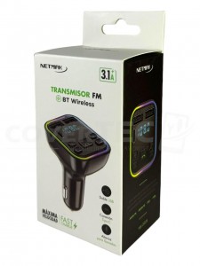 TRANSMISOR FM BLUETOOTH CON PUERTO TIPO C CARGADOR