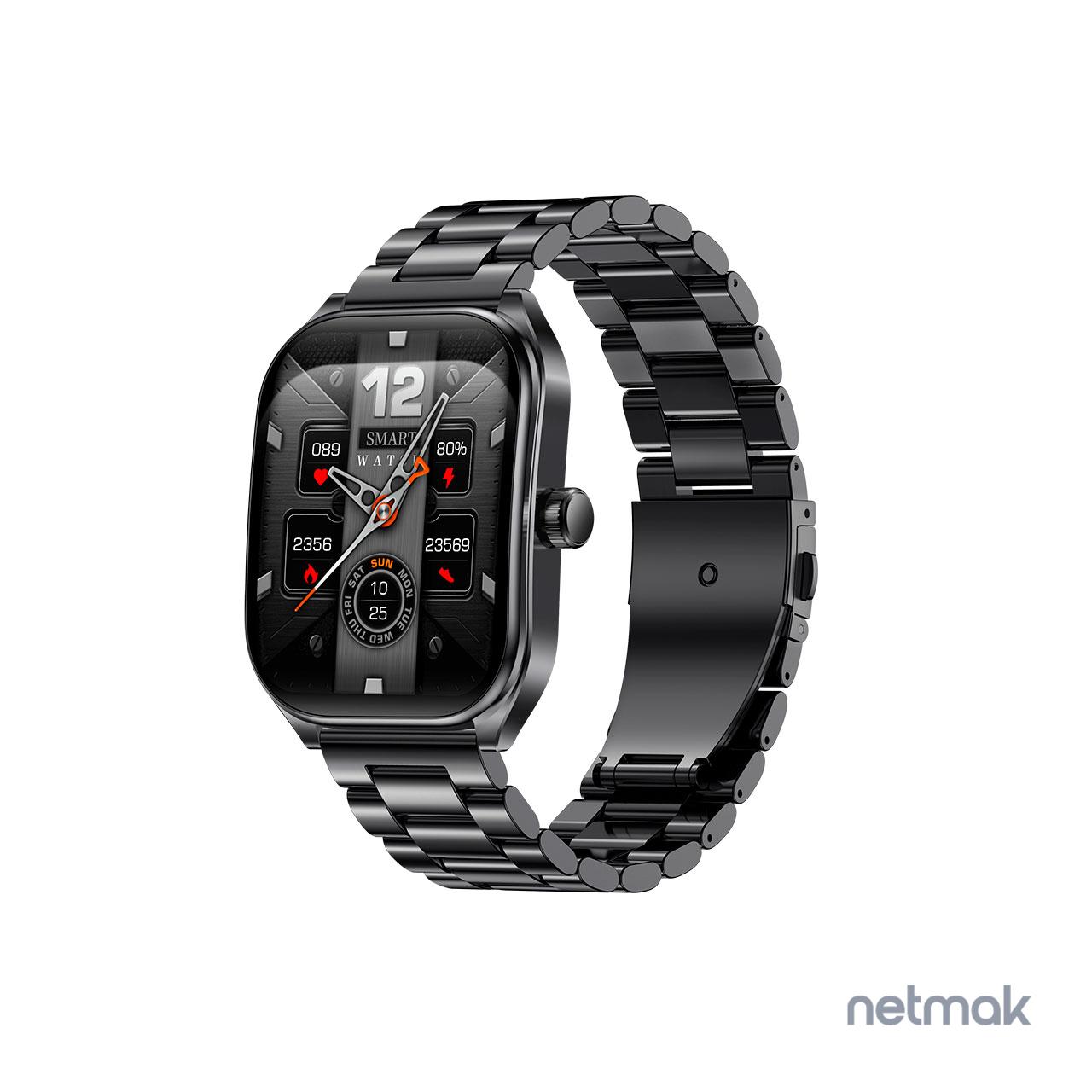 RELOJ SMARTWACTCH NETMAK CURVO DYNAMIC NEGRO