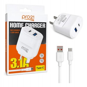CARGADOR TIPO C USB A+C PRO21 3.1 