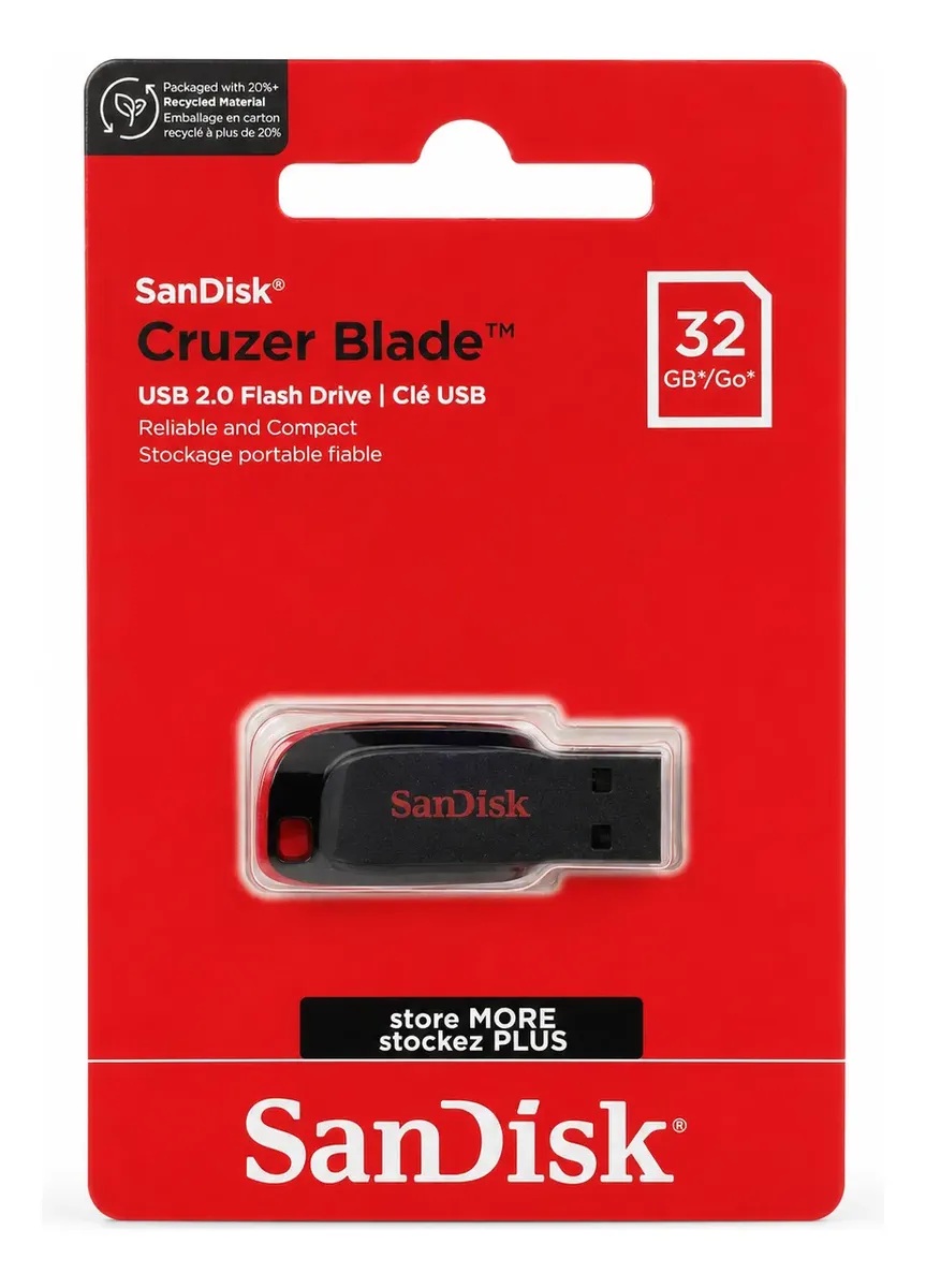 PENDRIVE SANDISK 32GB CRUZER BLADE