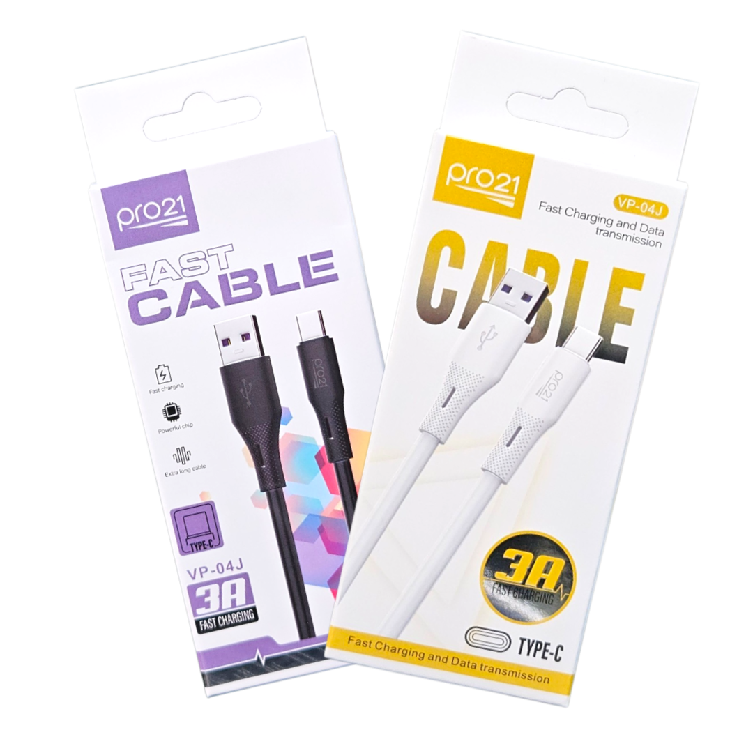 CABLE TIPO C ENGOMADO PRO21 VP-04J