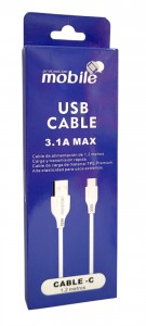 CABLE TIPO C MOBILE 3.1A 1,2 METROS