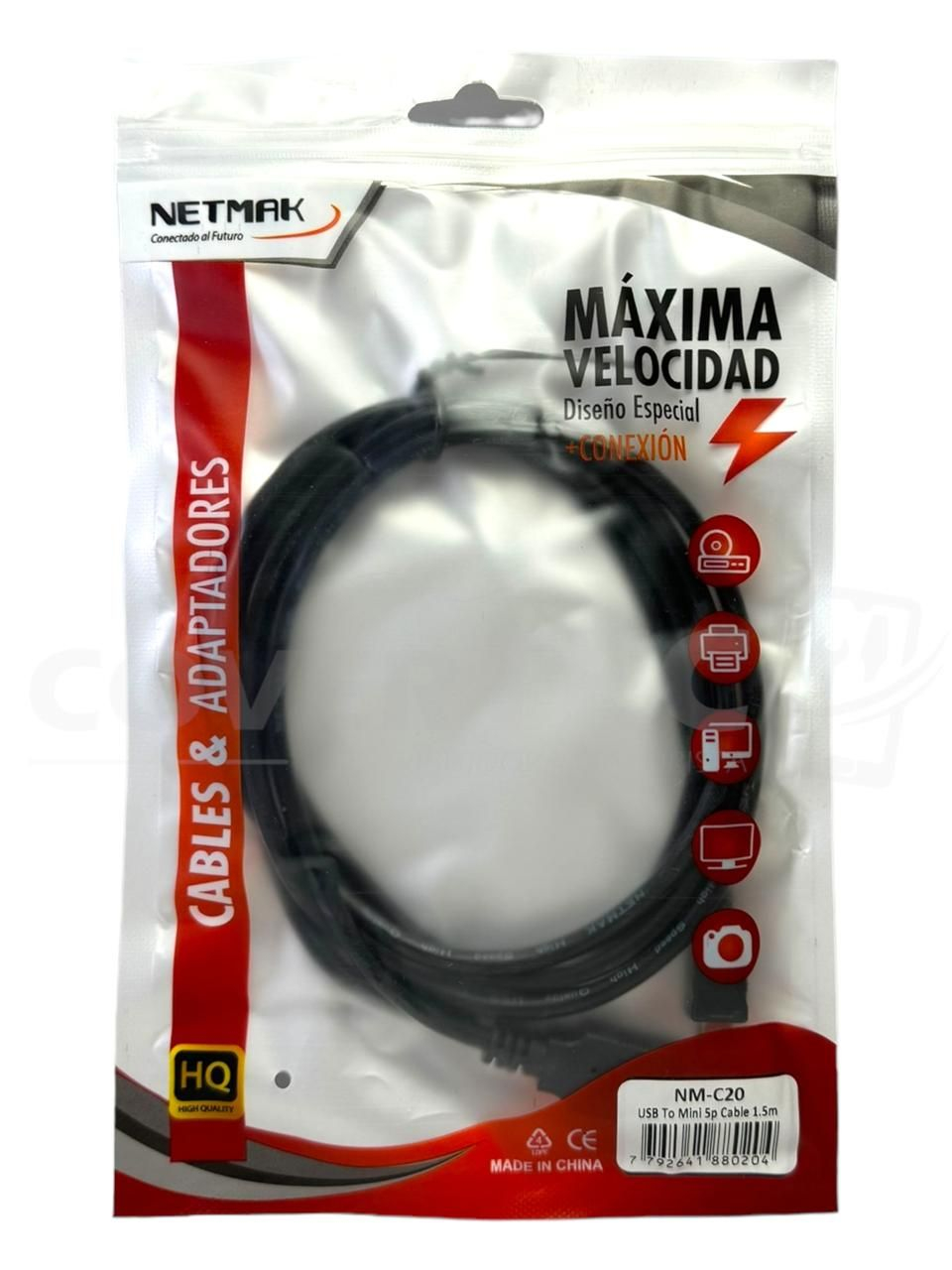 CABLE V3 MINI USB NETMAK 1.5M
