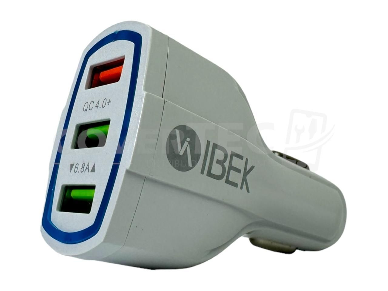 CABEZAL DE AUTO IBEK + 3 USB