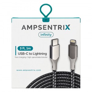 CABLE TIPO C A LIGHTNING AMPSENTRIX