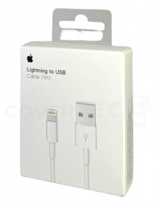 CABLE IPHONE LIGHTNING USB 1M CAJA BLANCA