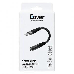ADAPTADOR TIPO C A AUXILIAR 3.5MM COVER® BZ11