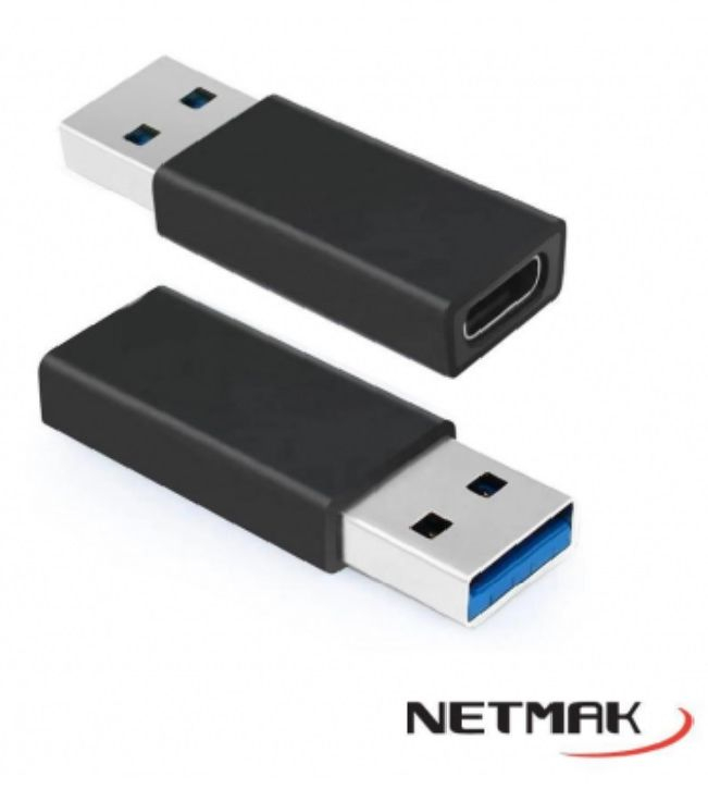 ADAPTADOR NETMAK USB A A TIPO C
