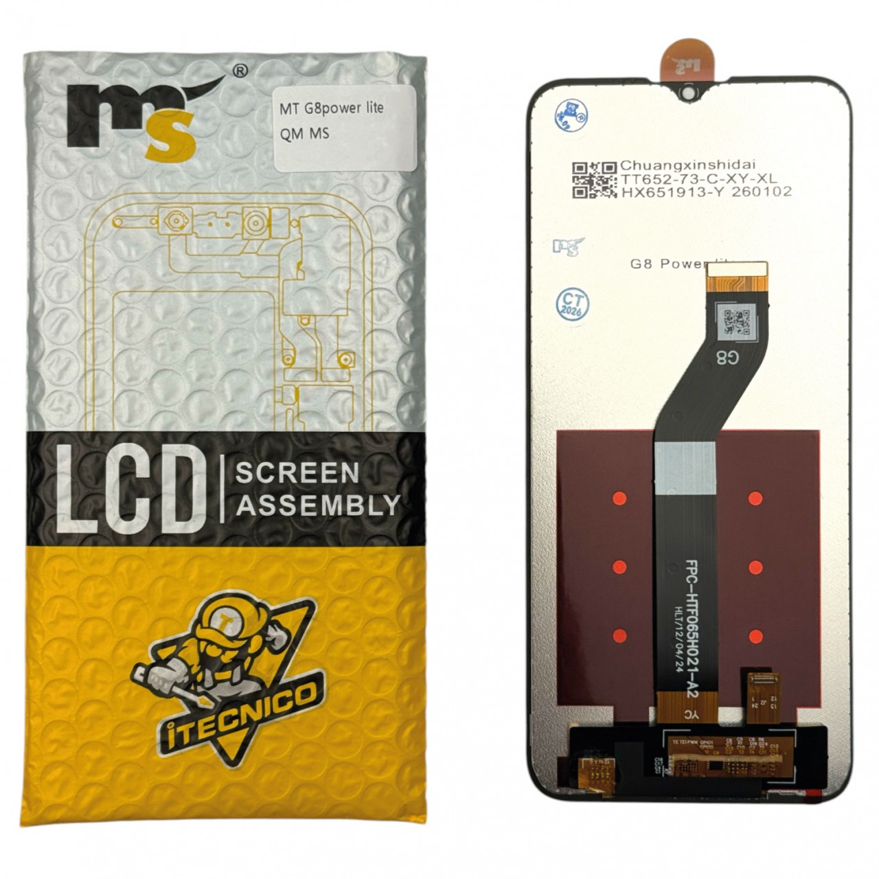 MODULO MOTOROLA G8 POWER LITE LCD - CROWN / ITECNICO
