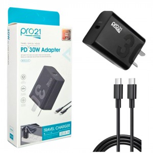 CARGADOR PRO 21 TURBO PD 30W USB C + CABLE C A C