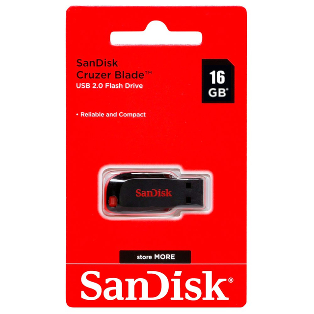 PENDRIVE SANDISK 16GB CRUZER BLADE