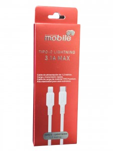 CABLE TIPO C A LIGHTNING IPHONE MOBILE 18W 1,2 METROS