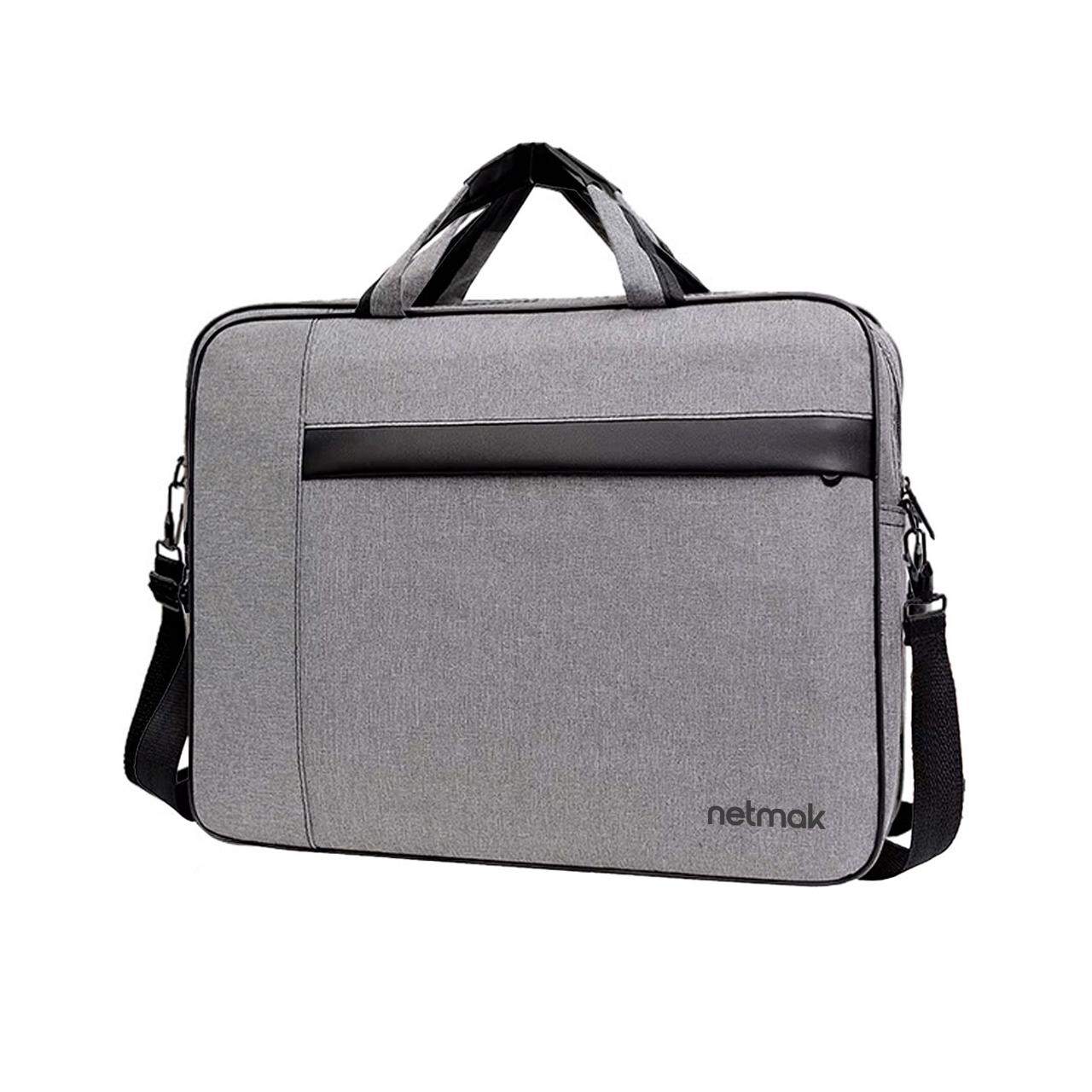 MALETIN PORTA NOTEBOOK GRIS NETMAK