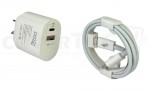 CARGADOR 20W PRO 21 PD USB A+C CON CABLE TIPO C A TIPO C