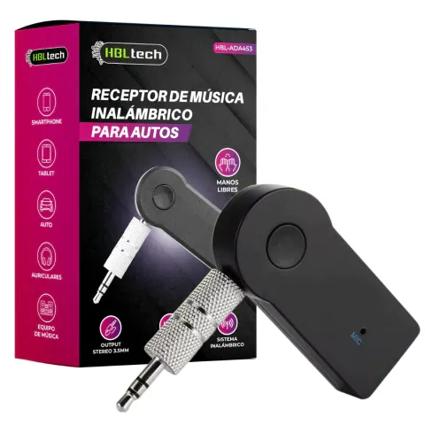 RECEPTOR BLUETOOTH 3.5 PARA AUTO HBL
