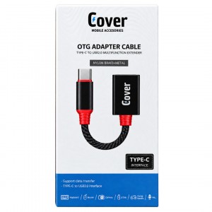 ADAPTADOR OTG USB-A A TIPO C COVER®CVR-BZ12