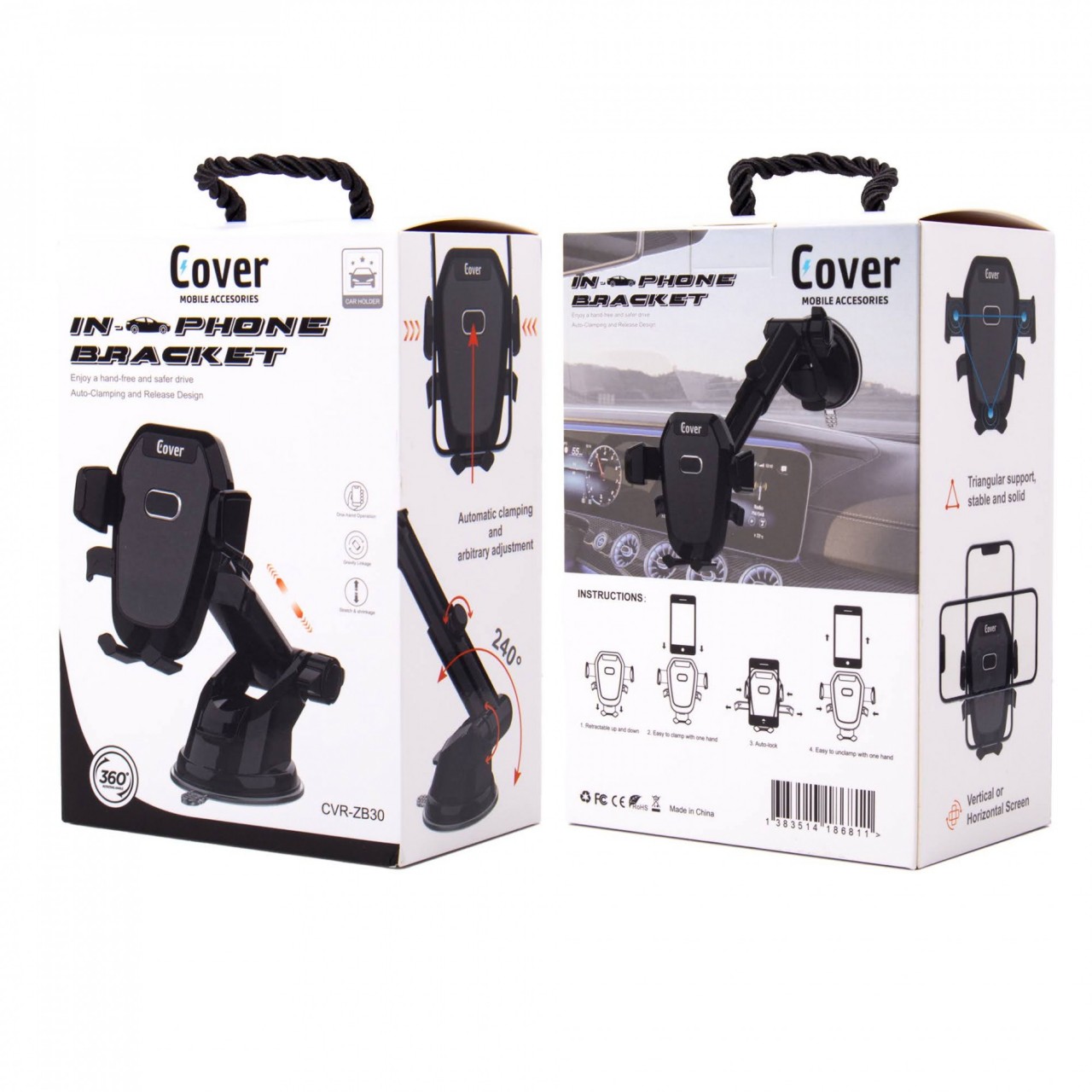 SOPORTE AUTO CON SOPAPA COVER® ZB30