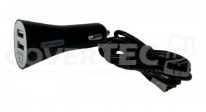 CARGADOR DE AUTO 4,2 AMP CABEZAL DOBLE USB + CABLE MICRO USB