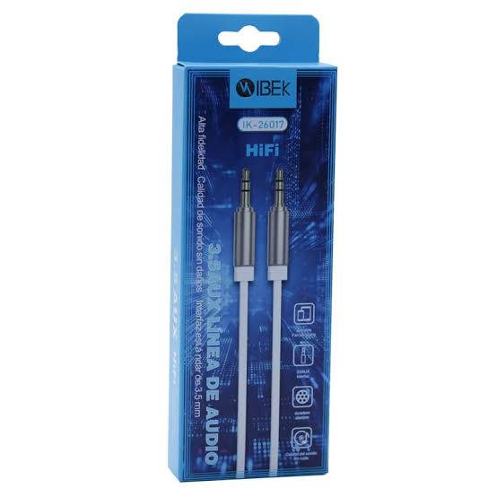 CABLE AUXILIAR IBEK HIFI IK 26017 1 METRO