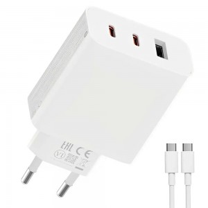 CARGADOR XIAOMI 67W x1 USB-A + x2 USB-C + CABLE C A C