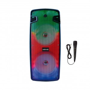 PARLANTE YANKEE KARAOKE DOBLE 8" + MICROFONO - NETMAK